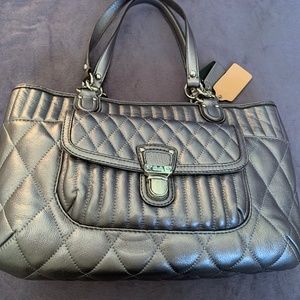 Silver Coach Bag